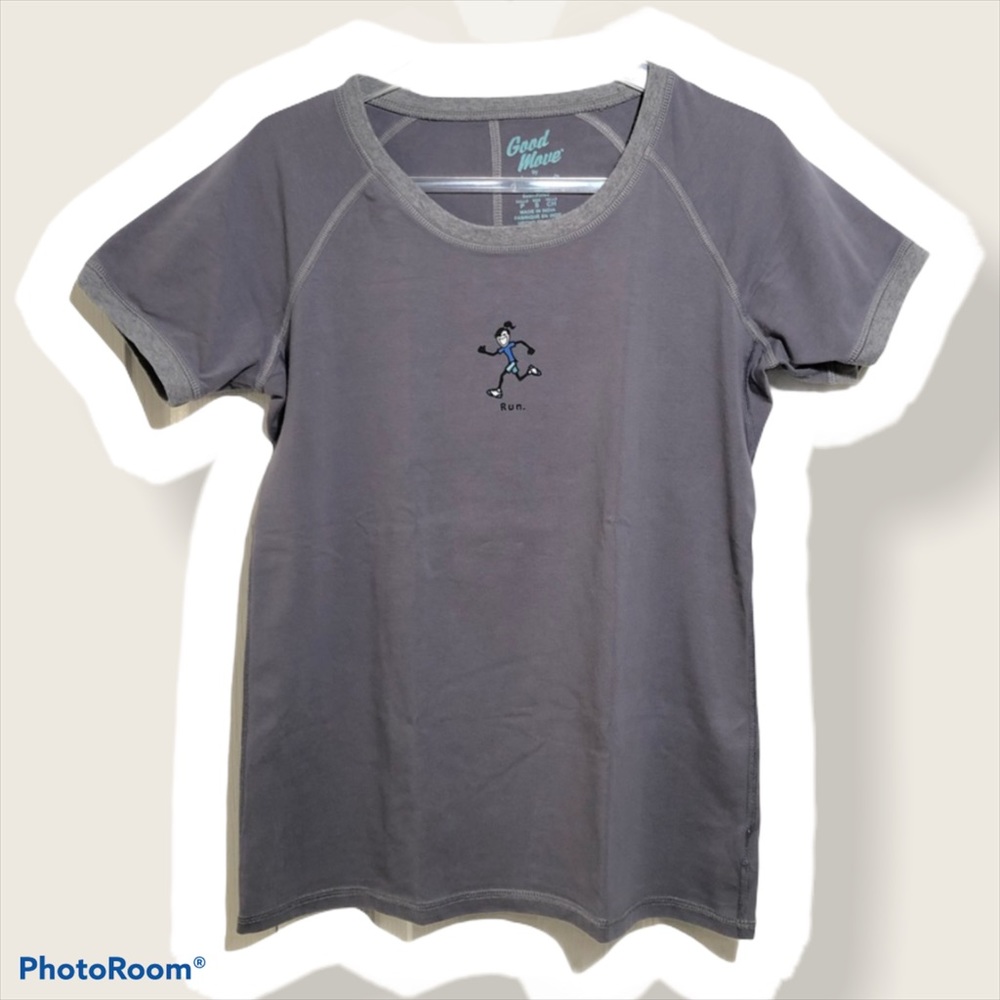 Life Is Good Run Sport t-shirt • Small Gray